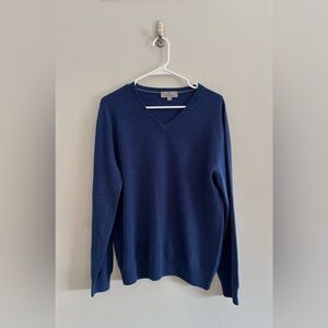 Canali Men’s V Neck Sweater 100% Cashmere Made in Italy Size 54